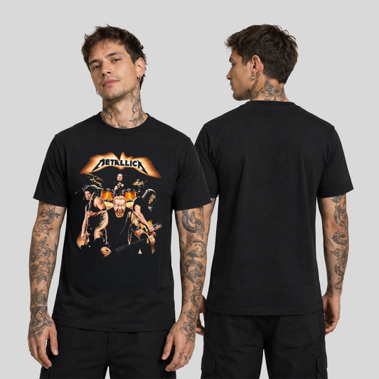 Camiseta Algodon Metallica Band Poster