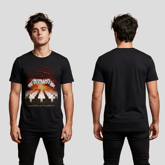 Camiseta Algodon Metallica Master Of Puppets Art