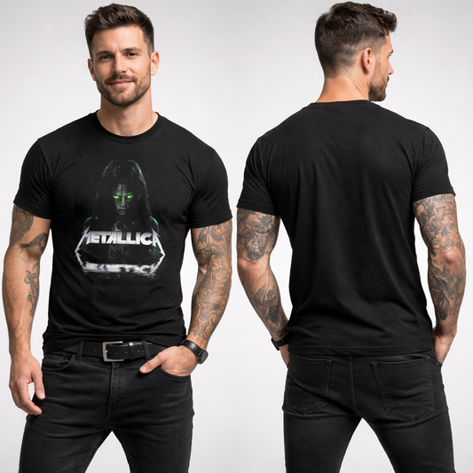 Camiseta Algodon Metallica Horror Poster
