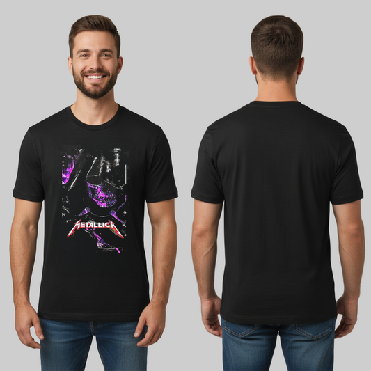 Camiseta Algodon Metallica Skull Poster Art