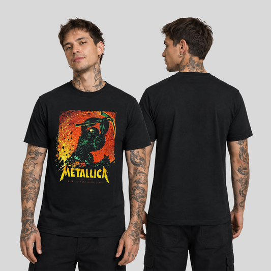Camiseta Algodon Metallica Texas Poster 2019