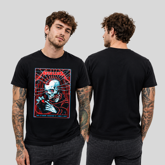 Camiseta Algodon Metallica Poster Houston 2017