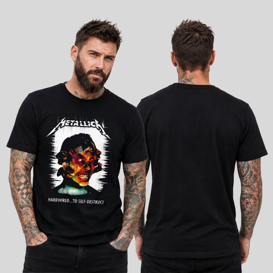Camiseta Algodon Metallica Hardwired Art