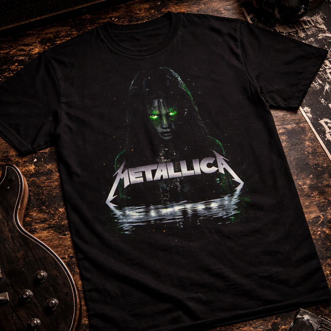 Camiseta Algodon Metallica Horror Poster