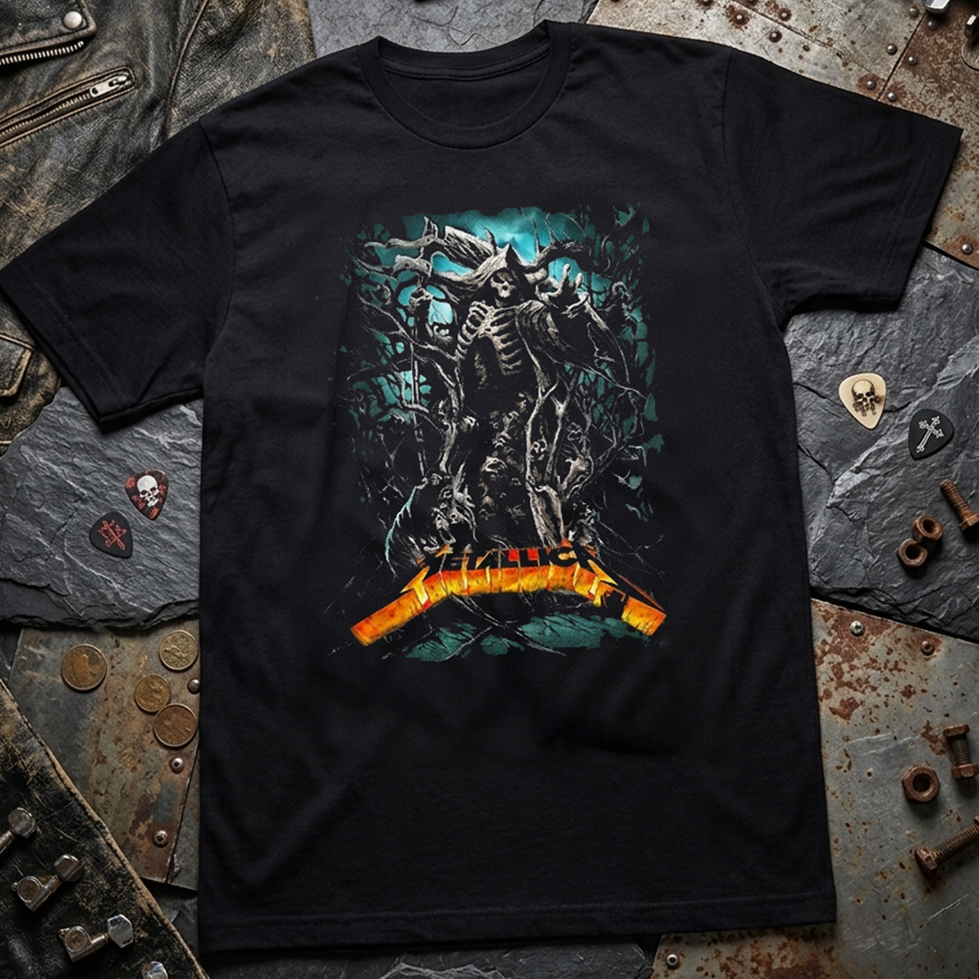 Camiseta Algodon Metallica Ghost Poster