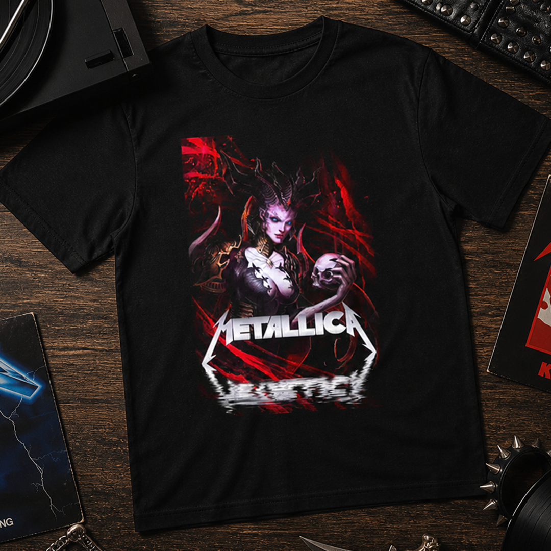 Camiseta Algodon Metallica Women Demon