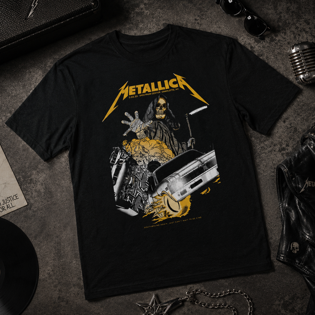 Camiseta Algodon Metallica Spectrum Center Poster