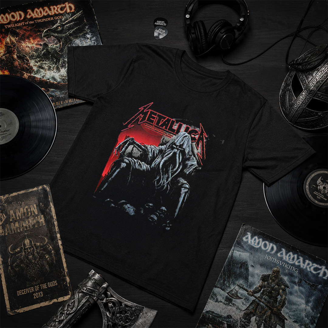 Camiseta Algodon Metallica octupus Texas Poster