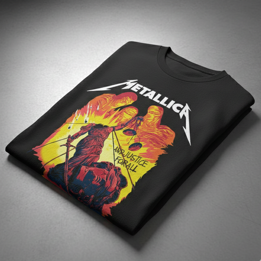 Camiseta Algodon Metallica Justice For All
