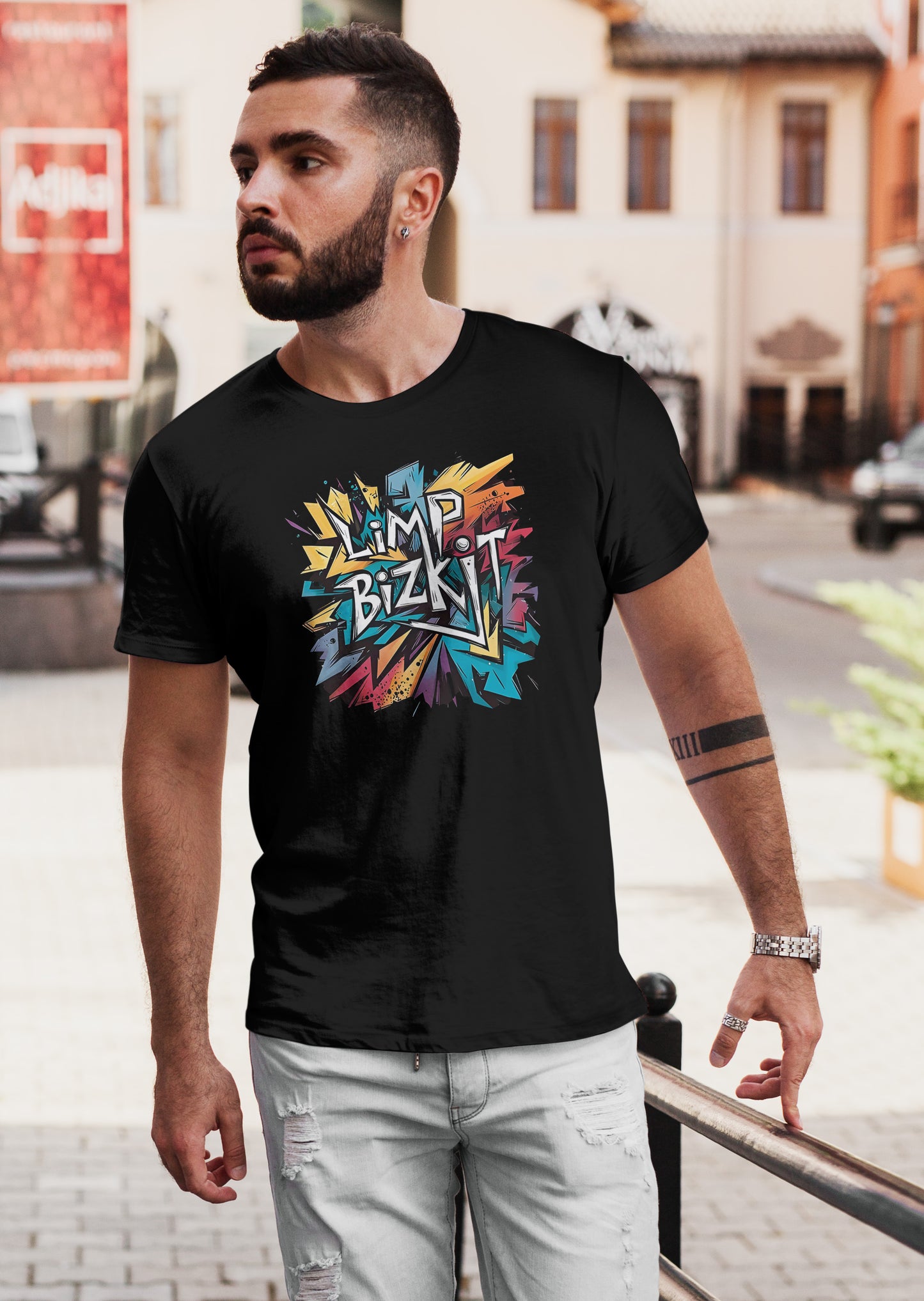 Camiseta Algodon Limbik Bizkit Colors Art