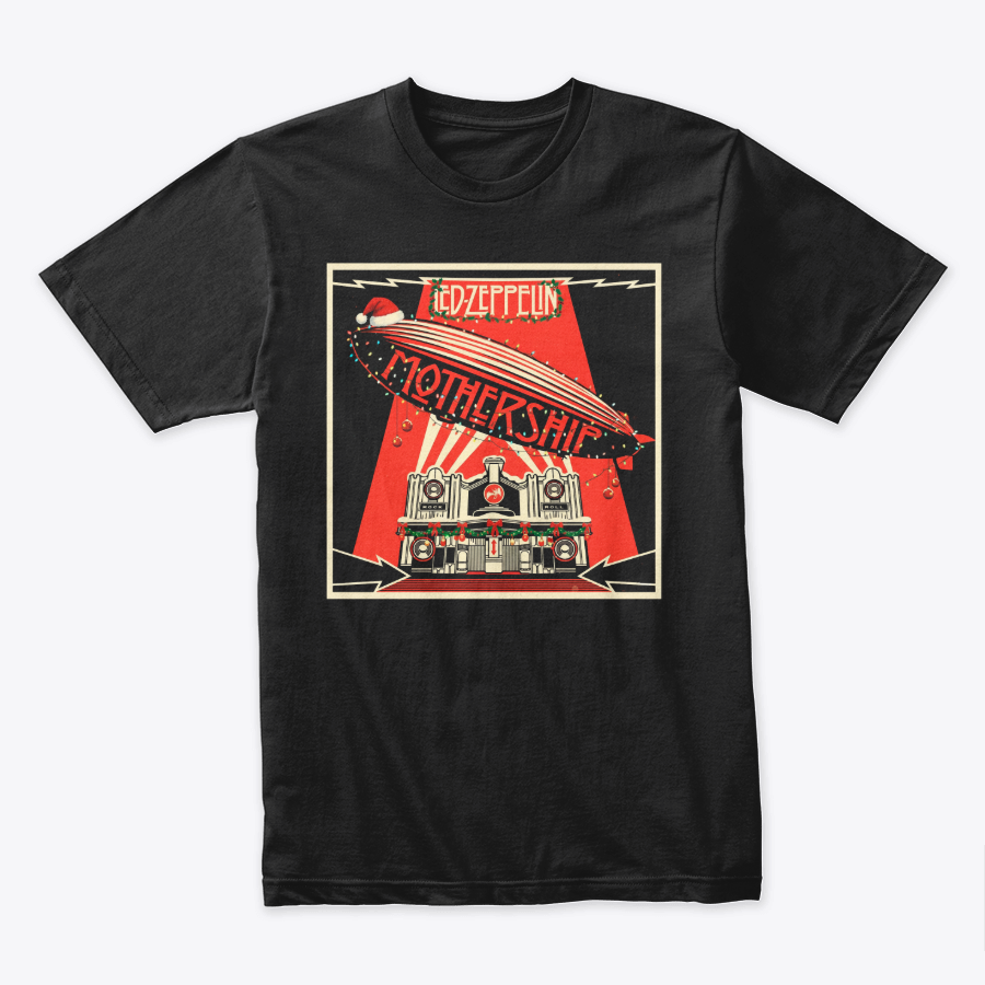 Camiseta Algodon Led Zeppelin Mothership Navidad