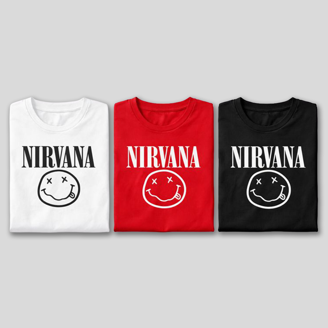 Camiseta en Algodon Nirvana logo