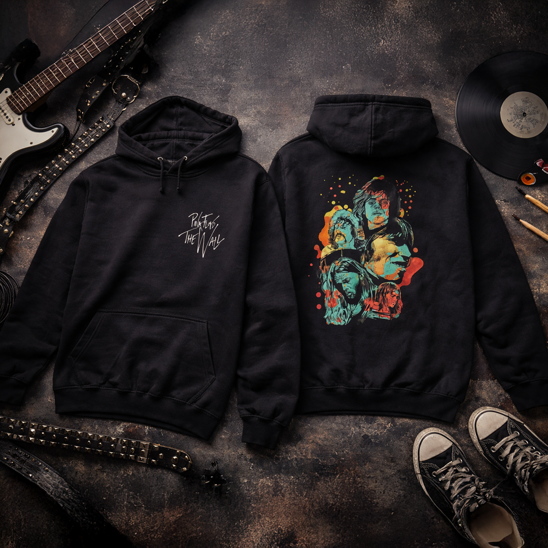Buzo Capota Pink Floyd Doble Estampado