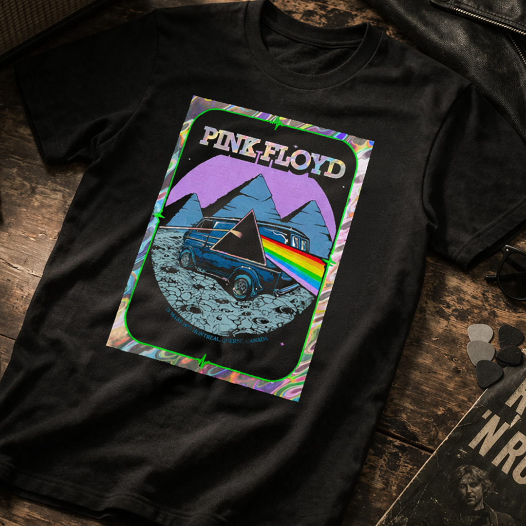 Camiseta Algodon Pink Floyd Montreal Canada 1973