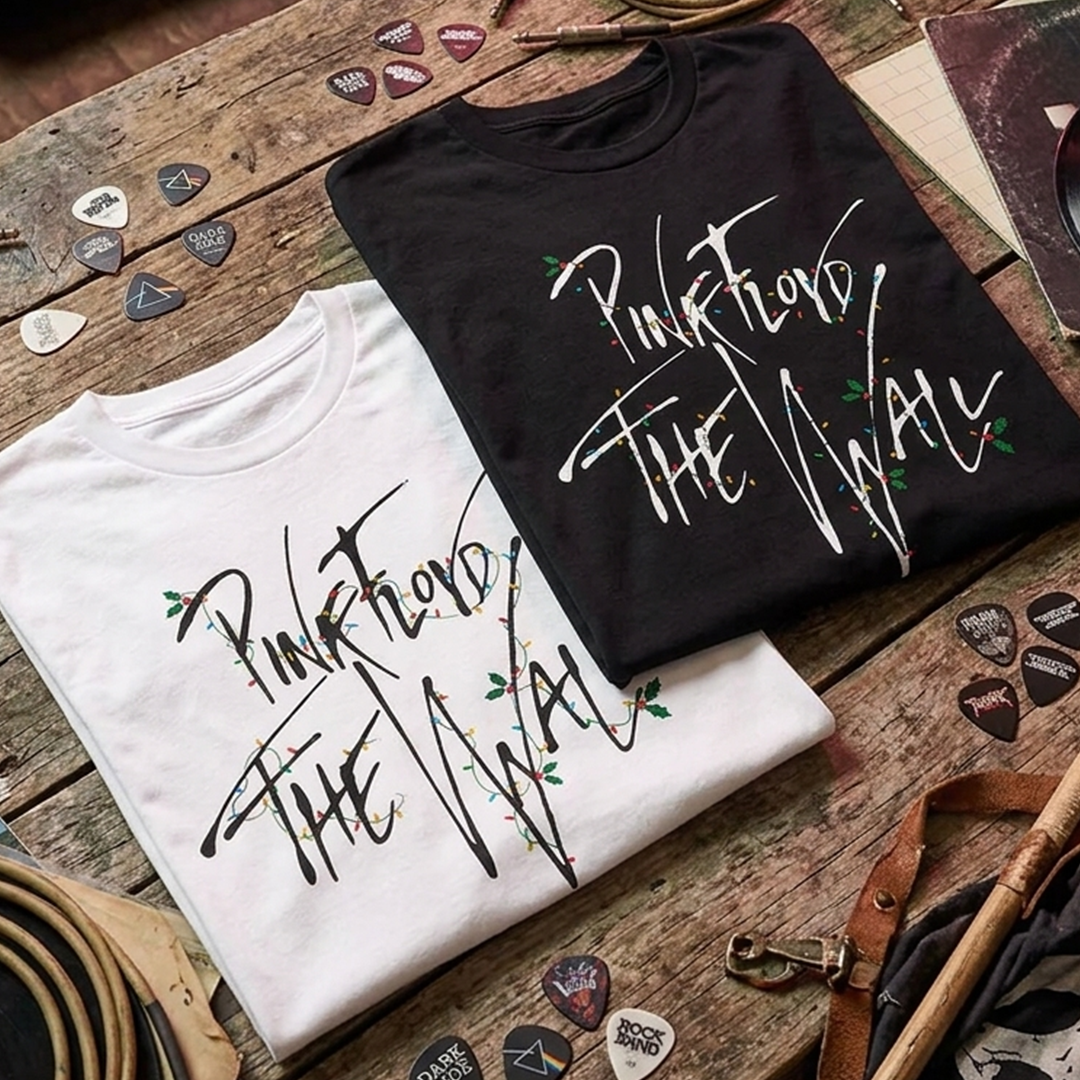 Camiseta Algodón Pink Floyd The Wall Navidad