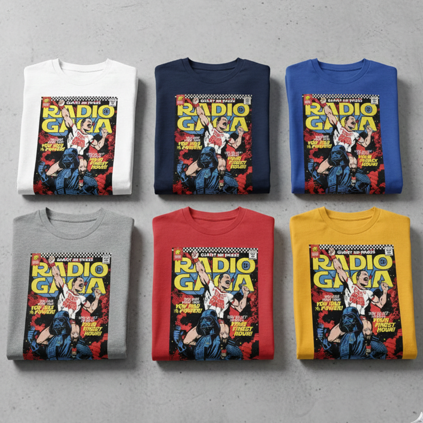 Camiseta Algodon Radio Gaga Art Queen