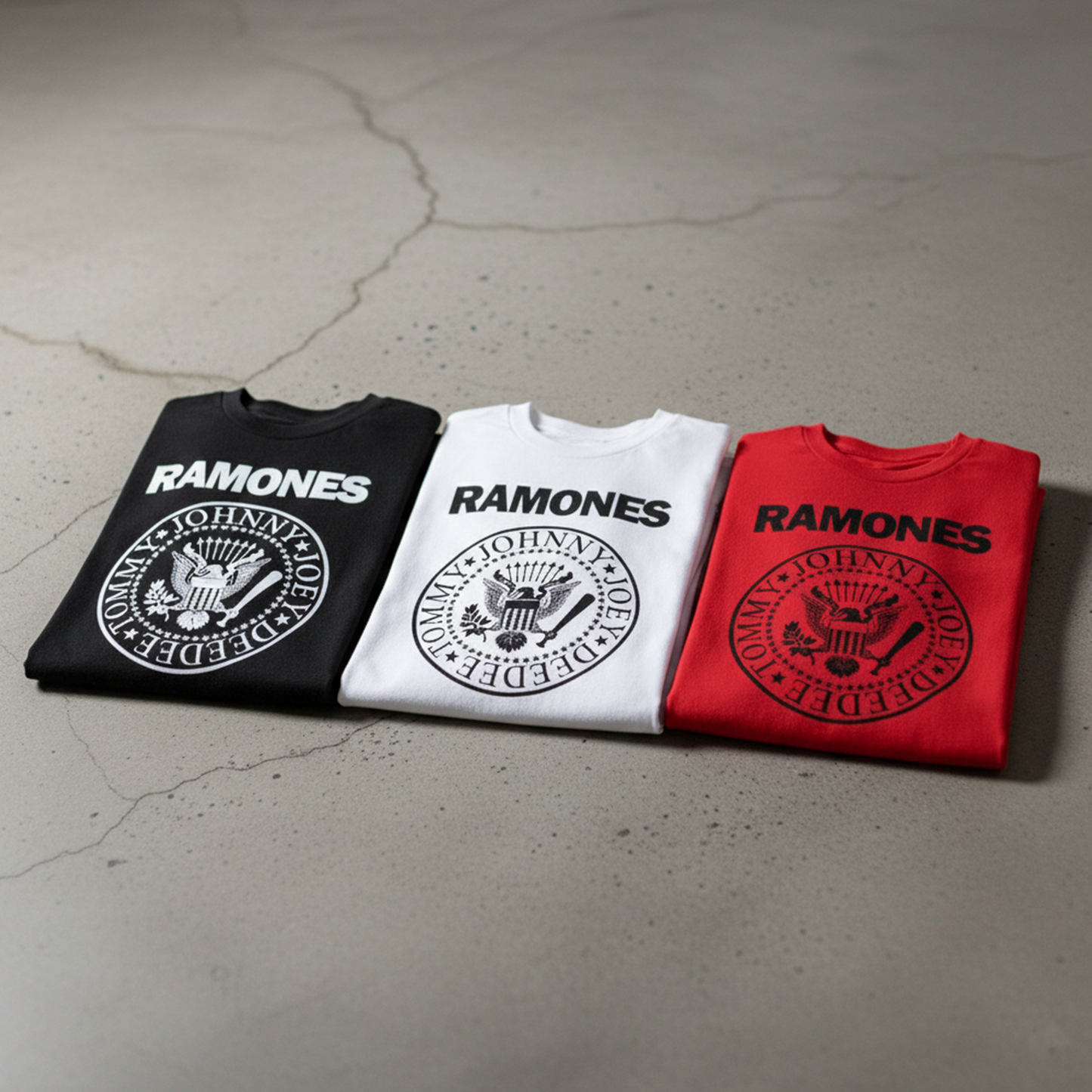 Camiseta Algodon The Ramones Logo Casico