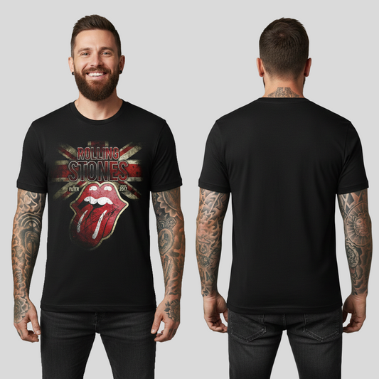Camiseta Algodon The Rolling Stones Poster 2017
