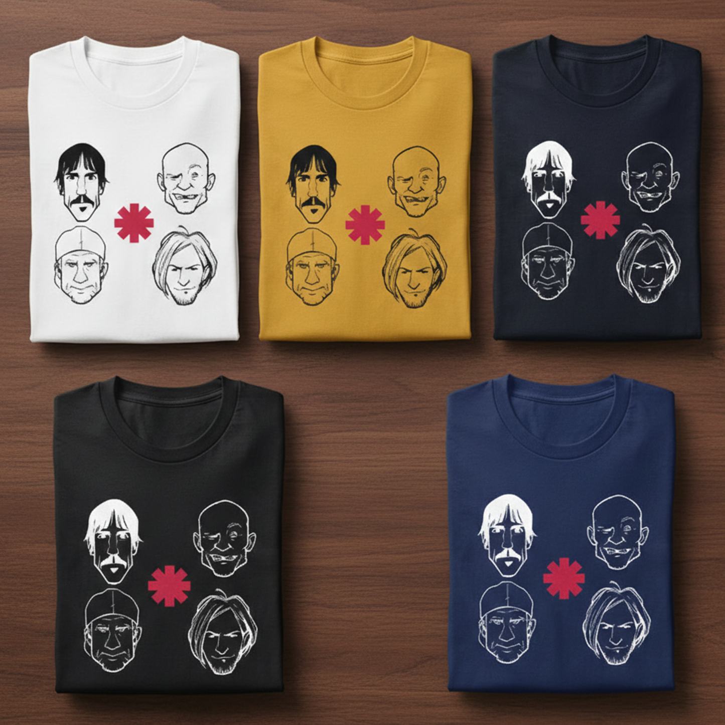 Camiseta Algodón Red Hot Chilli Peppers rock style