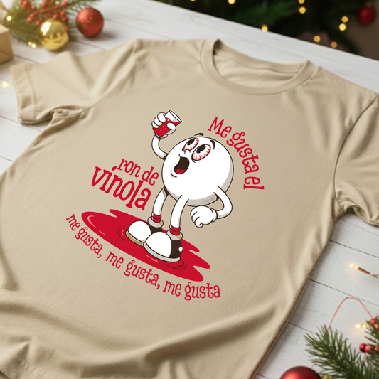 Camiseta Fin De Año Me Gusta El Ron De Vinola