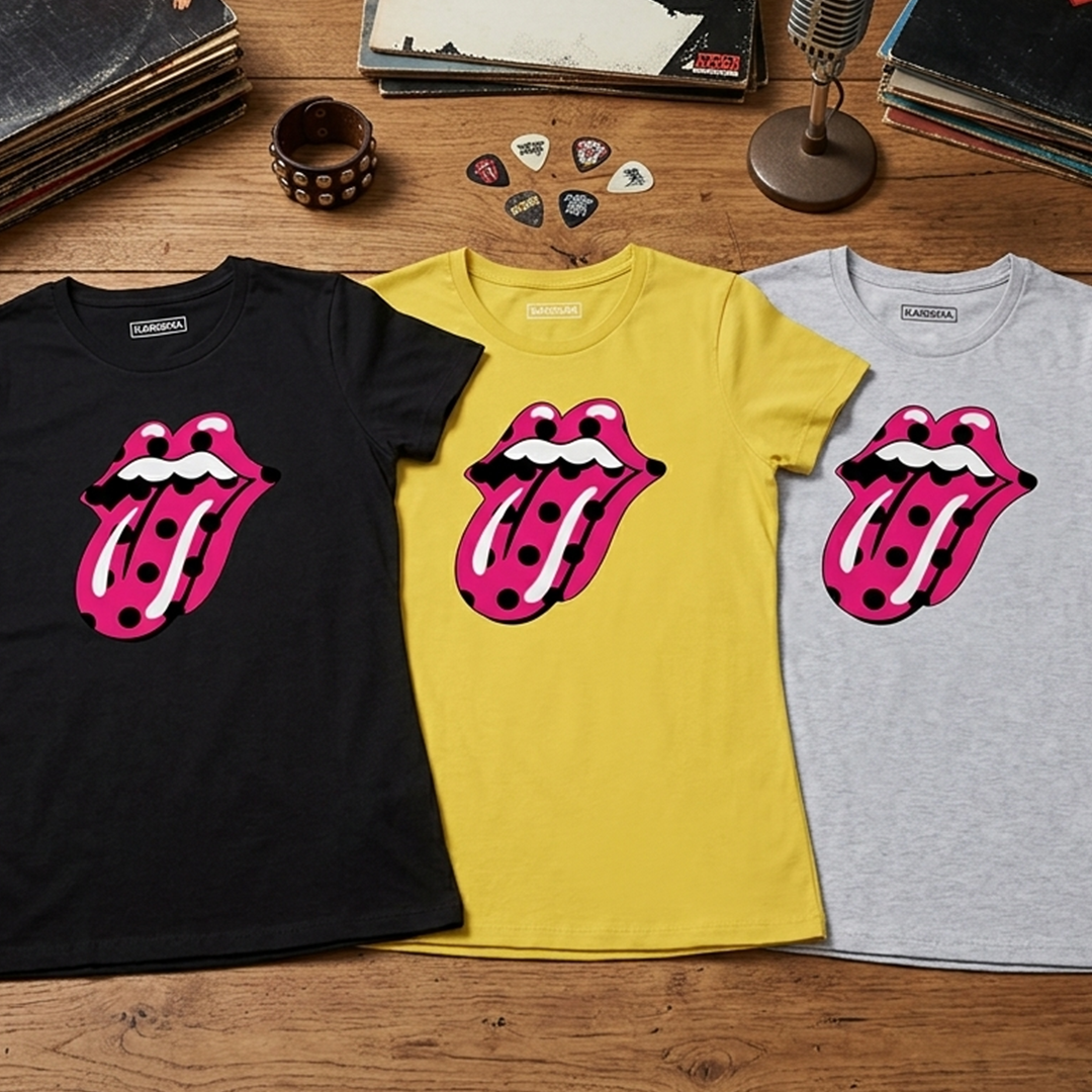 Camiseta Rolling Mouth Karisma para mujer