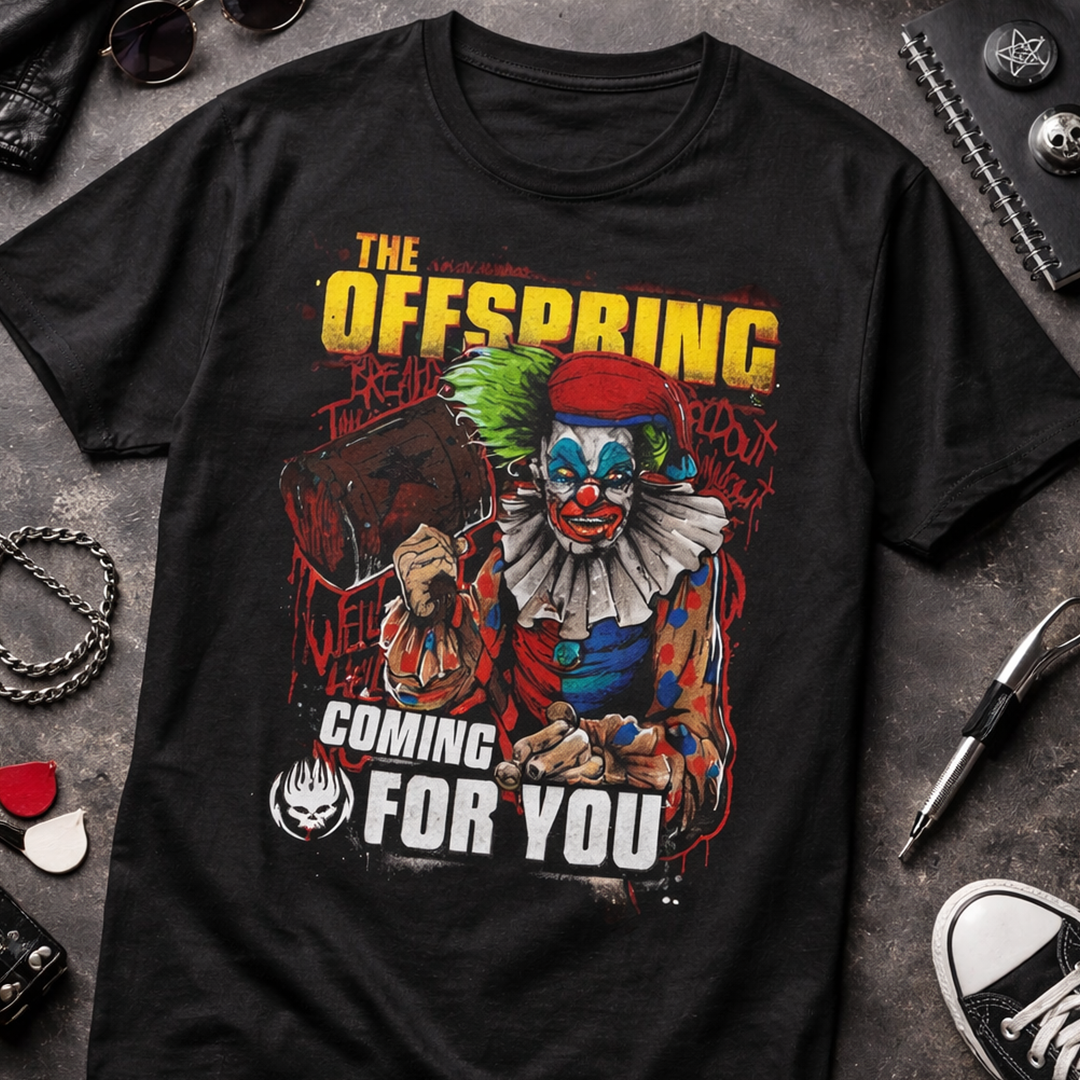 Camiseta Algodón The Offspring Band Coming for you