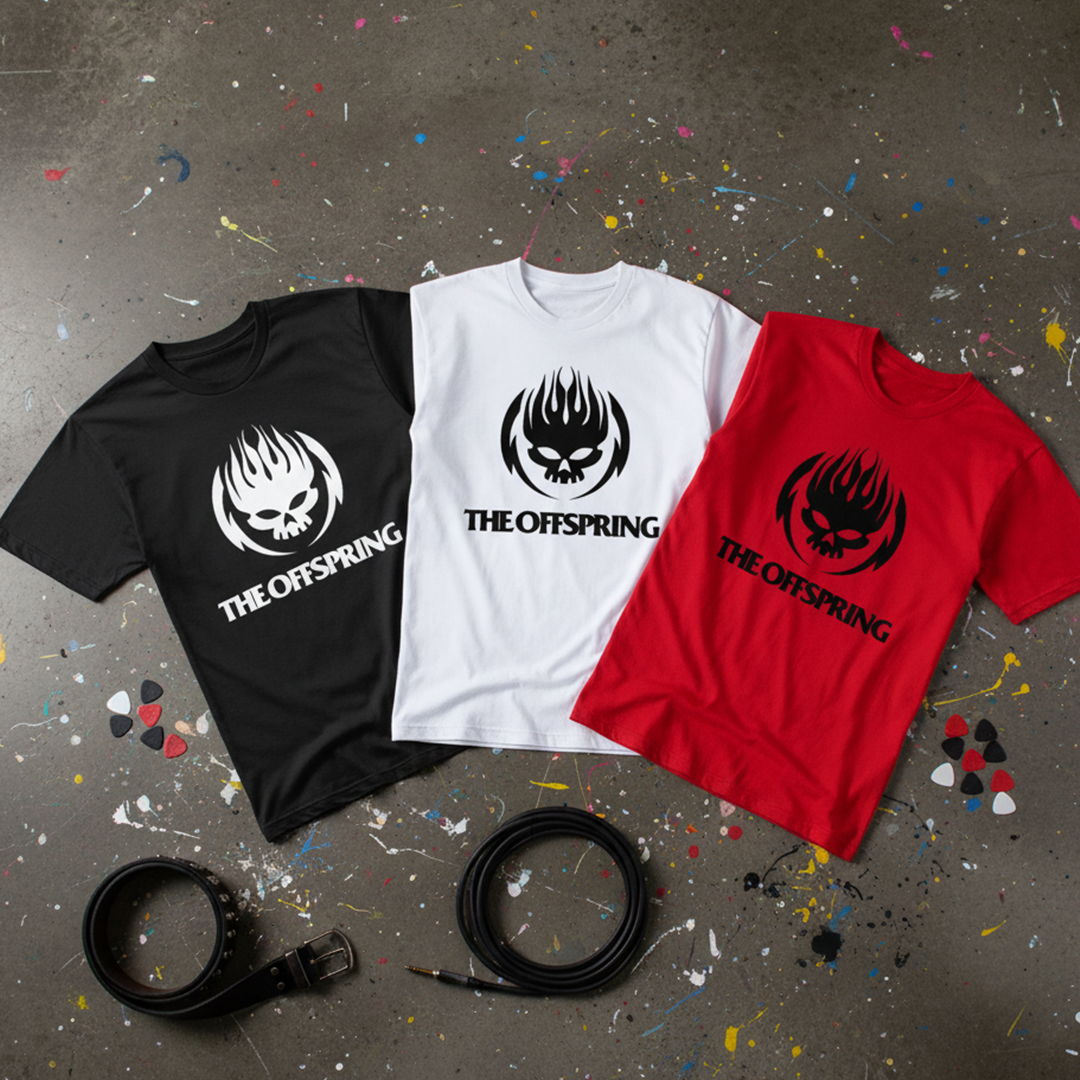 Camiseta Algodon The Offspring Logo Efecto