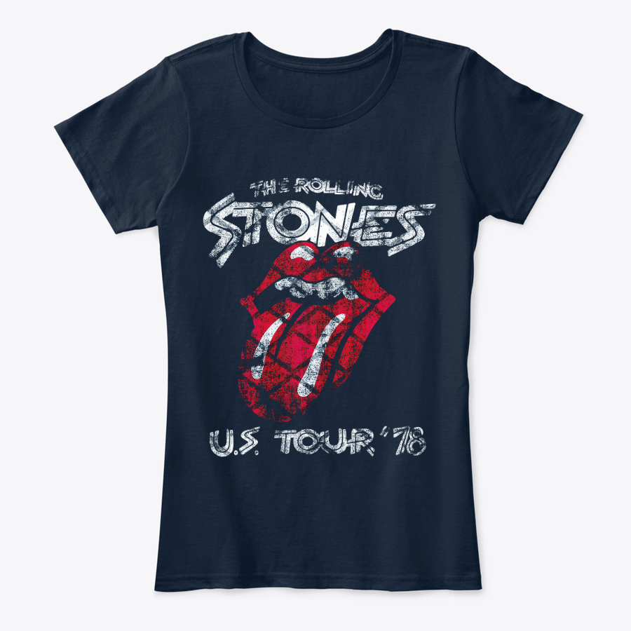 Camiseta The rolling Stones US tour 78 Rock Style mujer