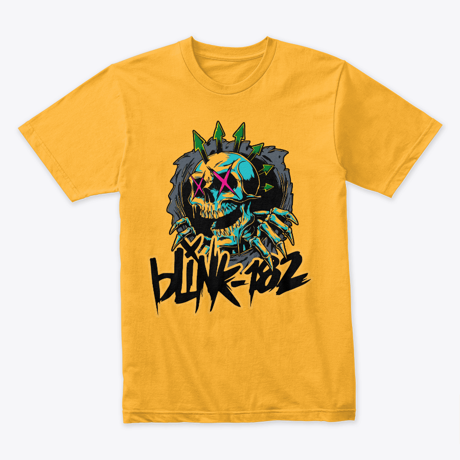 Camiseta Algodon Blink 182 Logo Colors
