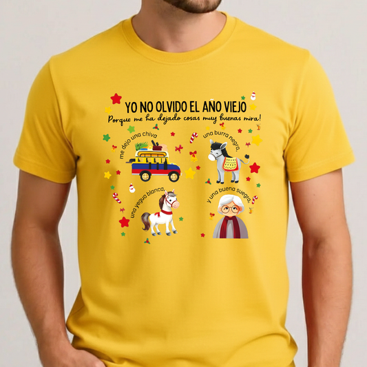 Camiseta Fin De Año Yo No Olvido El Año Viejo