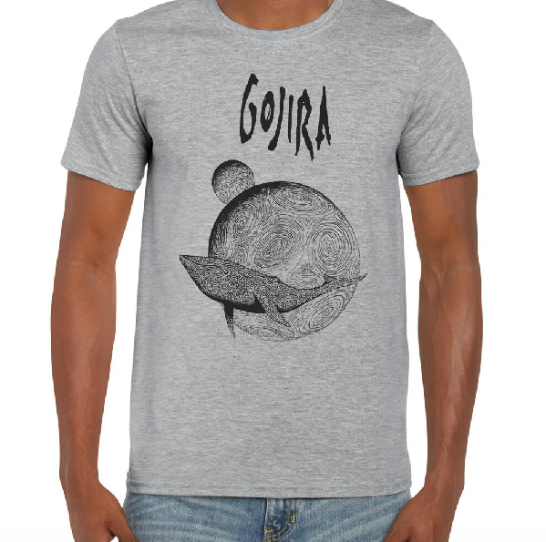 Camiseta Algodon Gojira Flying Whales