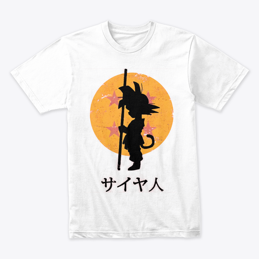 Camiseta Algodon Dragon Ball Goku Báculo Sagrado