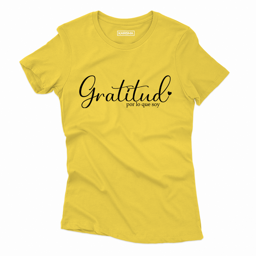 Camiseta Gratitud Karisma Para Mujer