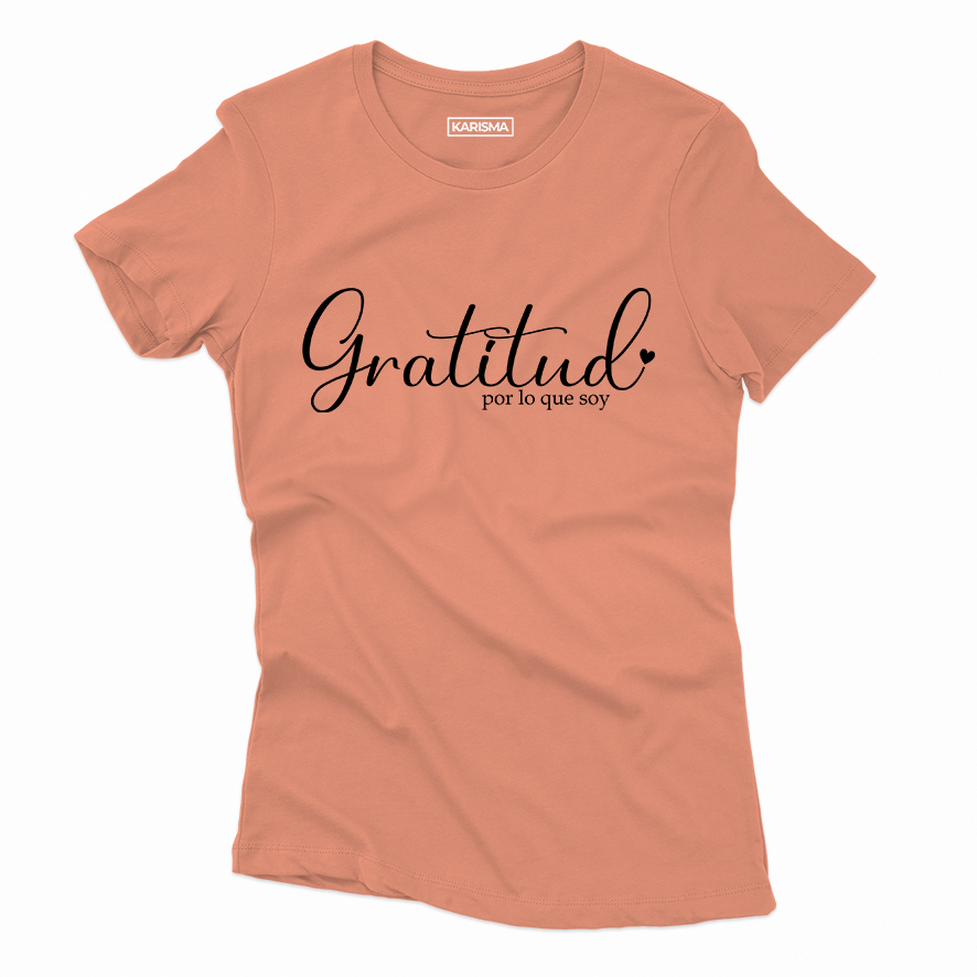 Camiseta Gratitud Karisma Para Mujer