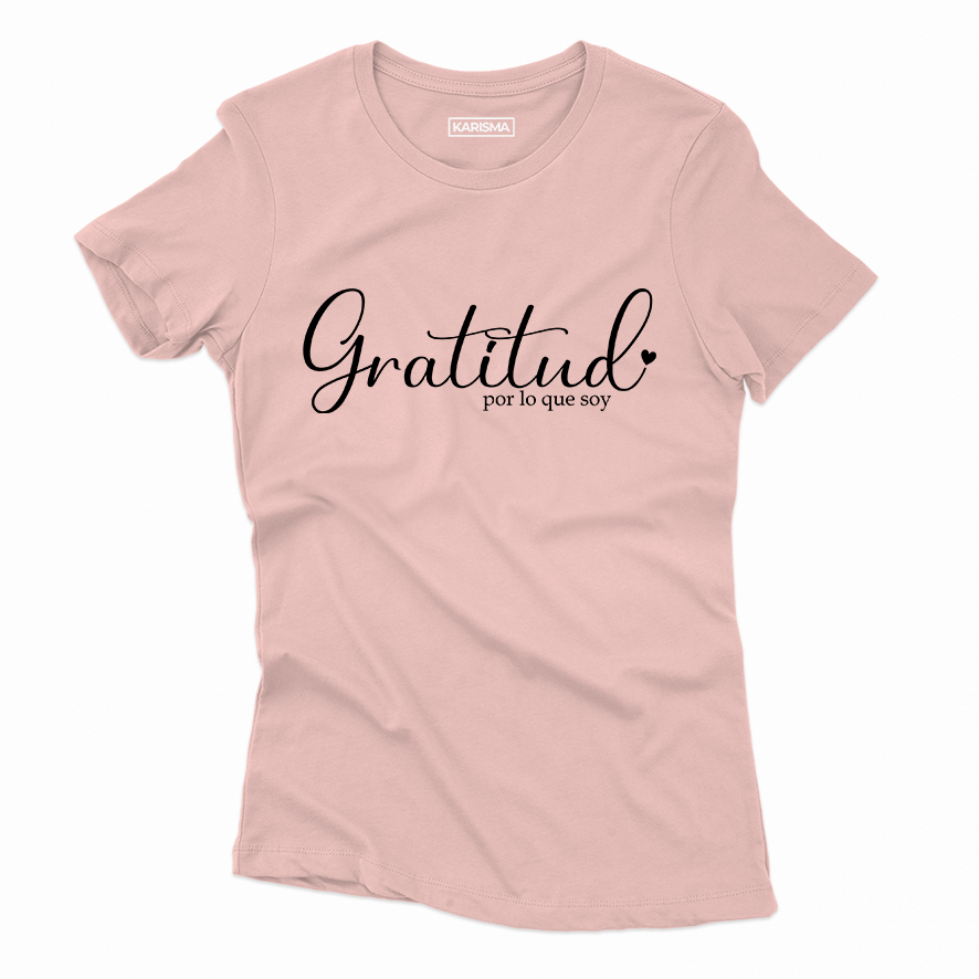 Camiseta Gratitud Karisma Para Mujer