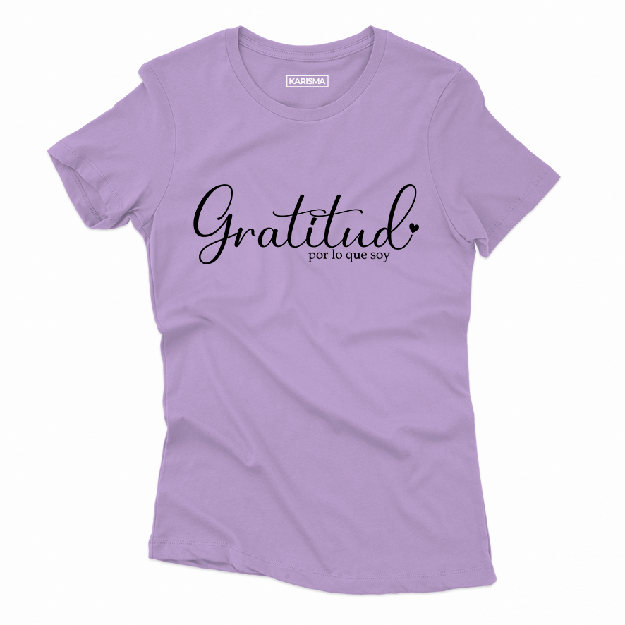 Camiseta Gratitud Karisma Para Mujer