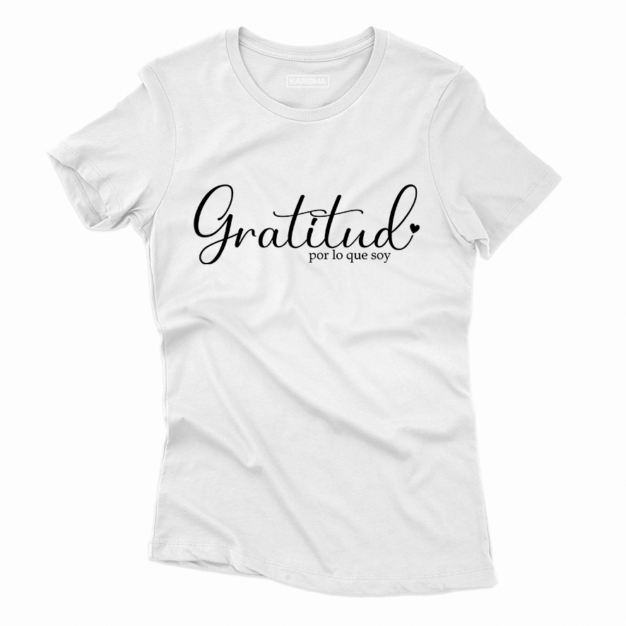 Camiseta Gratitud Karisma Para Mujer