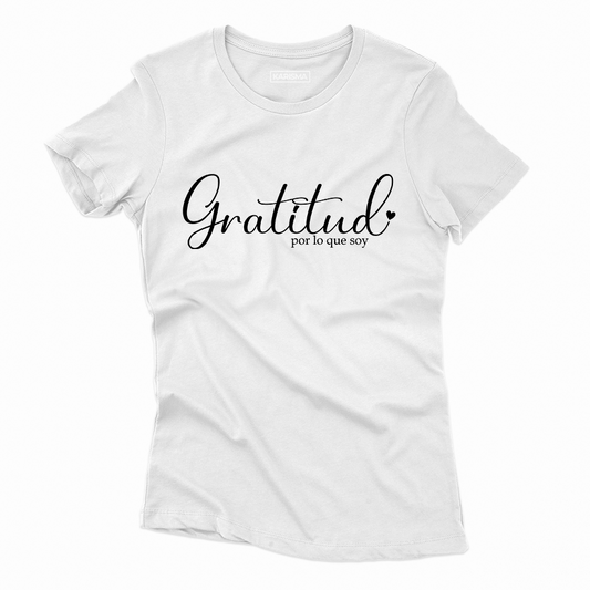 Camiseta Gratitud Karisma Para Mujer