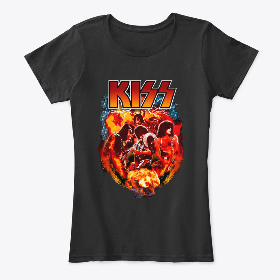 Camiseta en Algodon Kiss Rock Style