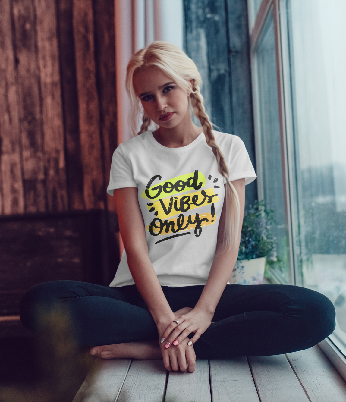 Camiseta Good Vibes Only Style Karisma para mujer