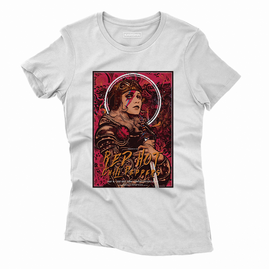 Camiseta Poster Style Red Hot Chilli Peppers RHCP mujer