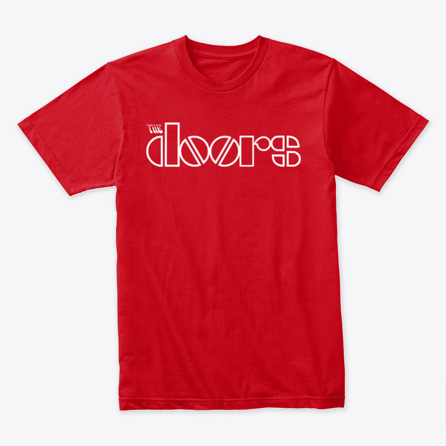 Camiseta Algodón The Doors Logo Rock Style