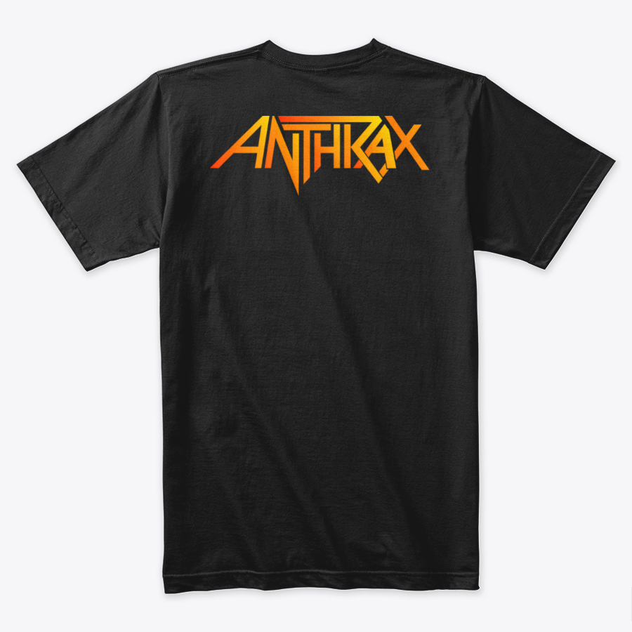 Camiseta Algodon Anthrax Among the living Doble Estampado