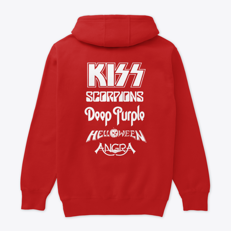 Buzo Capota Monsters Of Rock Logo Doble Estampado