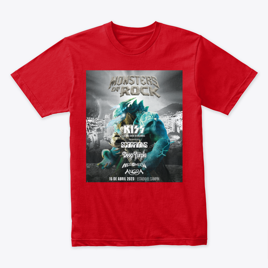 Camiseta Algodon Monsters Of Rock Poster Bogota 2023