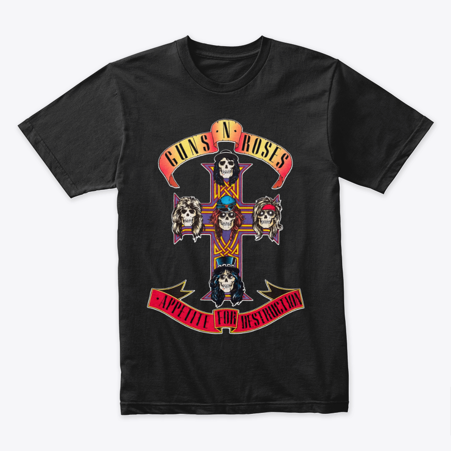 Camiseta Algodon Guns N Roses Art Plus