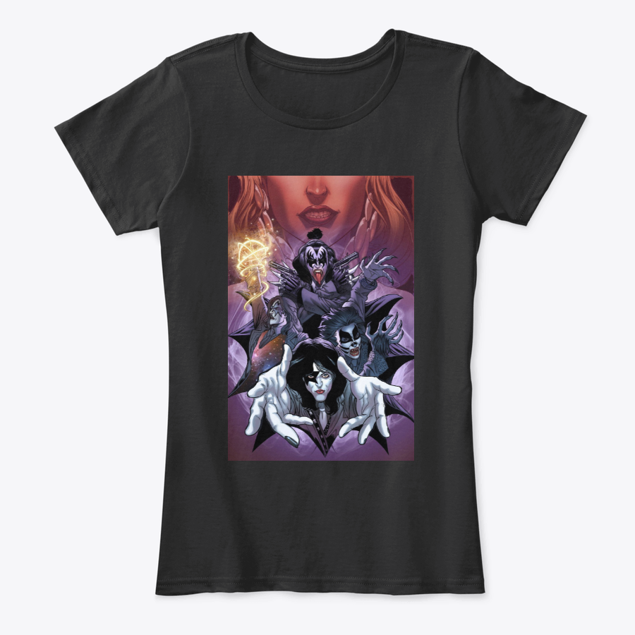 Camiseta en Algodon Kiss band Rock Style