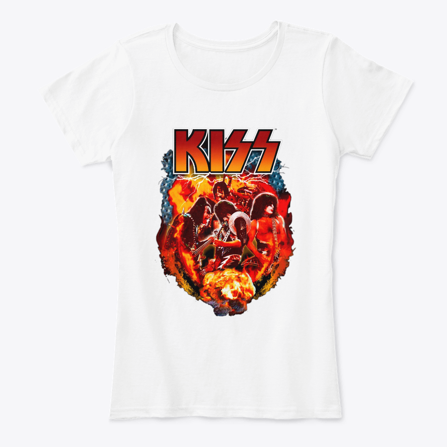 Camiseta en Algodon Kiss Rock Style