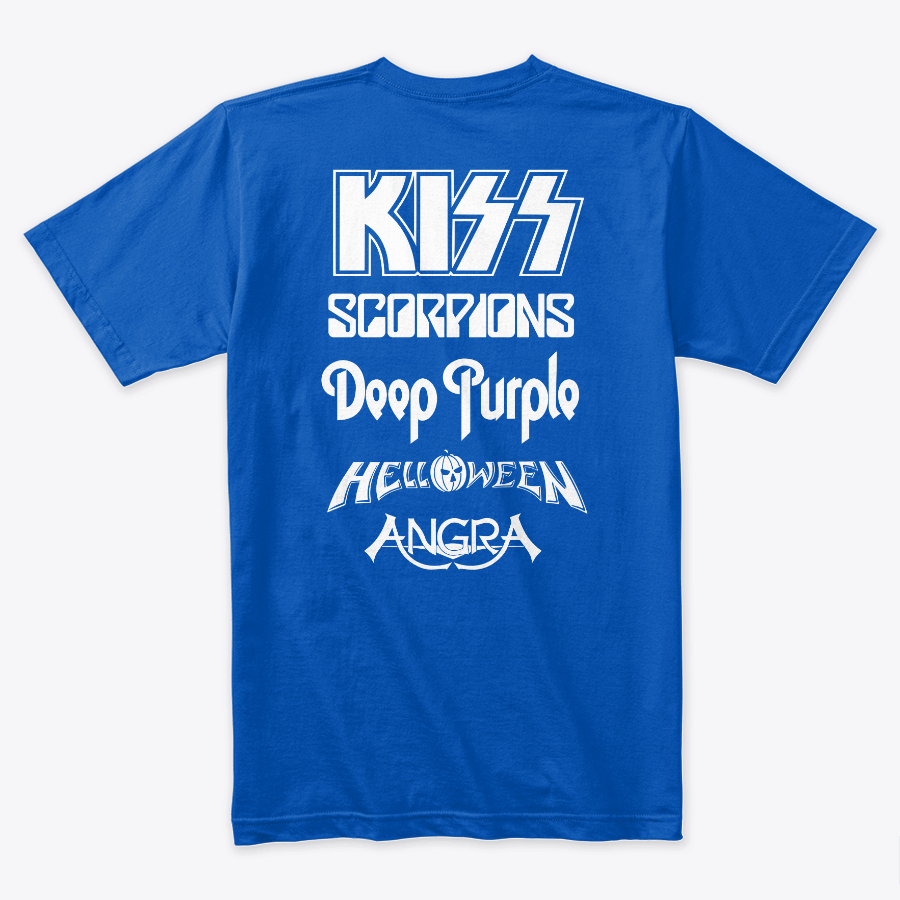 Camiseta Algodon Monsters Of Rock Doble Estampado