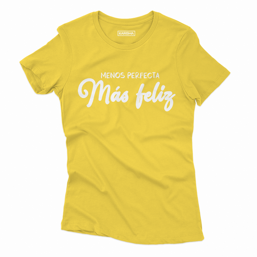 Camiseta "más feliz" Karisma Para Mujer